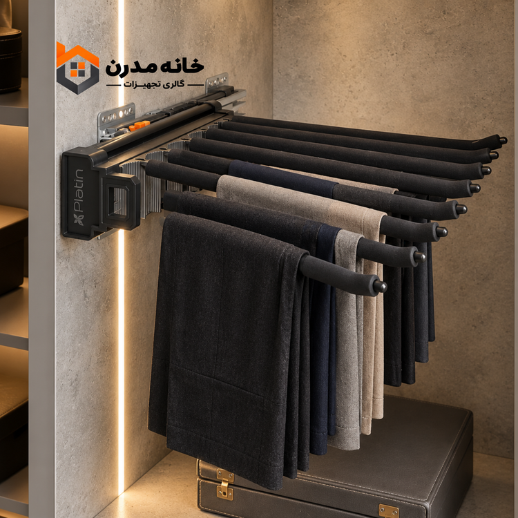 رگال یک طرفه دیواری آرام بند Black پلاتین 1012