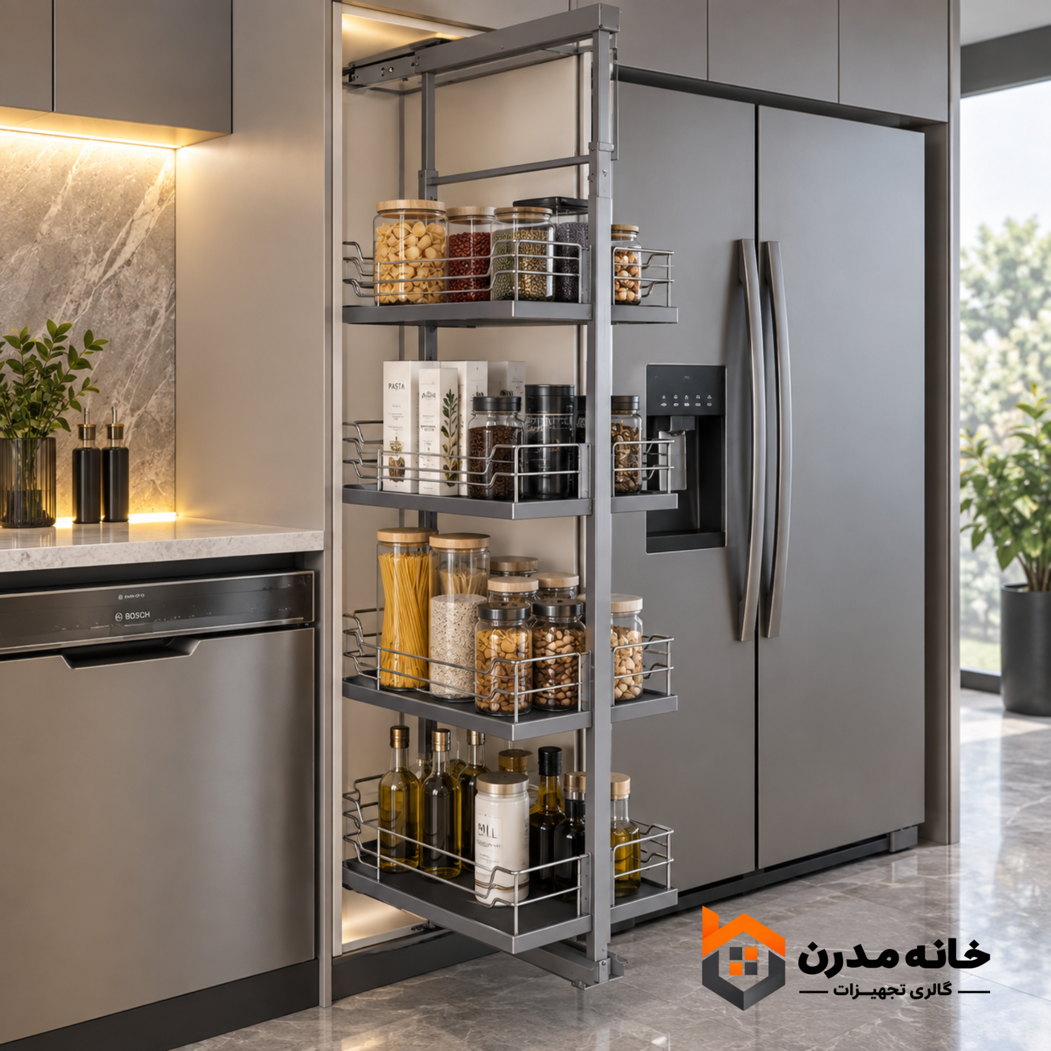 سوپر وسط پلاتین پرو دارای ریل رانر - ارتفاع 200-220 - یونیت 30 8180-8181+90331×2